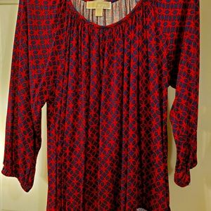 Michael Kors Peasant Top, size large